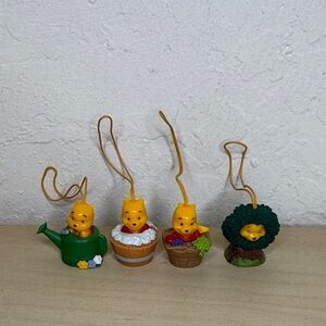 Disney Peek a Pooh 100 Acre Woods Series Set of 4 Dangler Charms